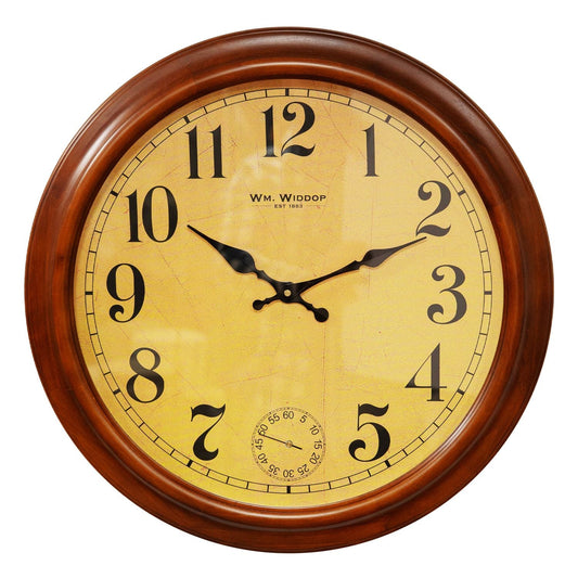 Satin Wooden Wall Clock 57cm - TickTockClocks