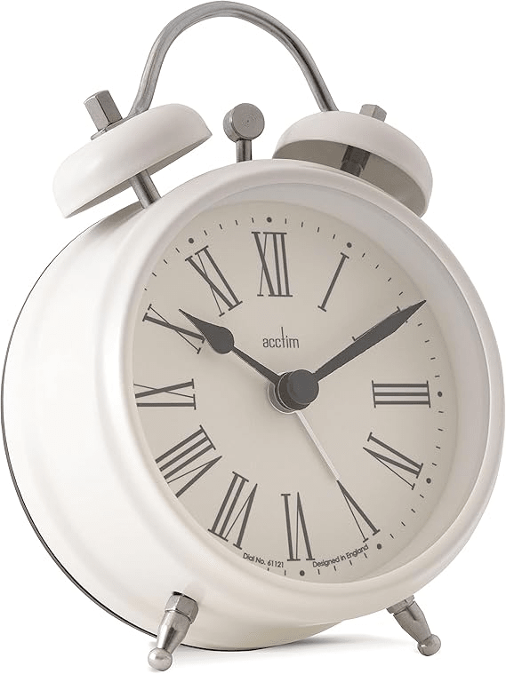 Shefford Analogue Alarm Clock 13cm - TickTockClocks
