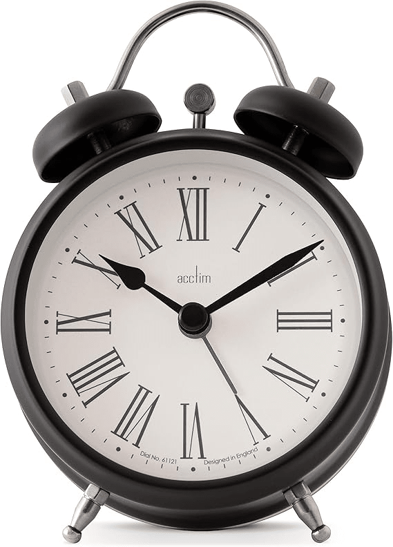 Shefford Analogue Alarm Clock 13cm - TickTockClocks