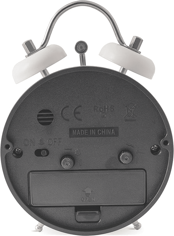 Shefford Analogue Alarm Clock 13cm - TickTockClocks
