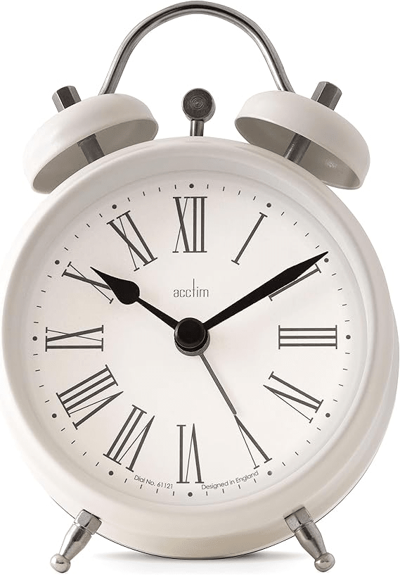 Shefford Analogue Alarm Clock 13cm - TickTockClocks
