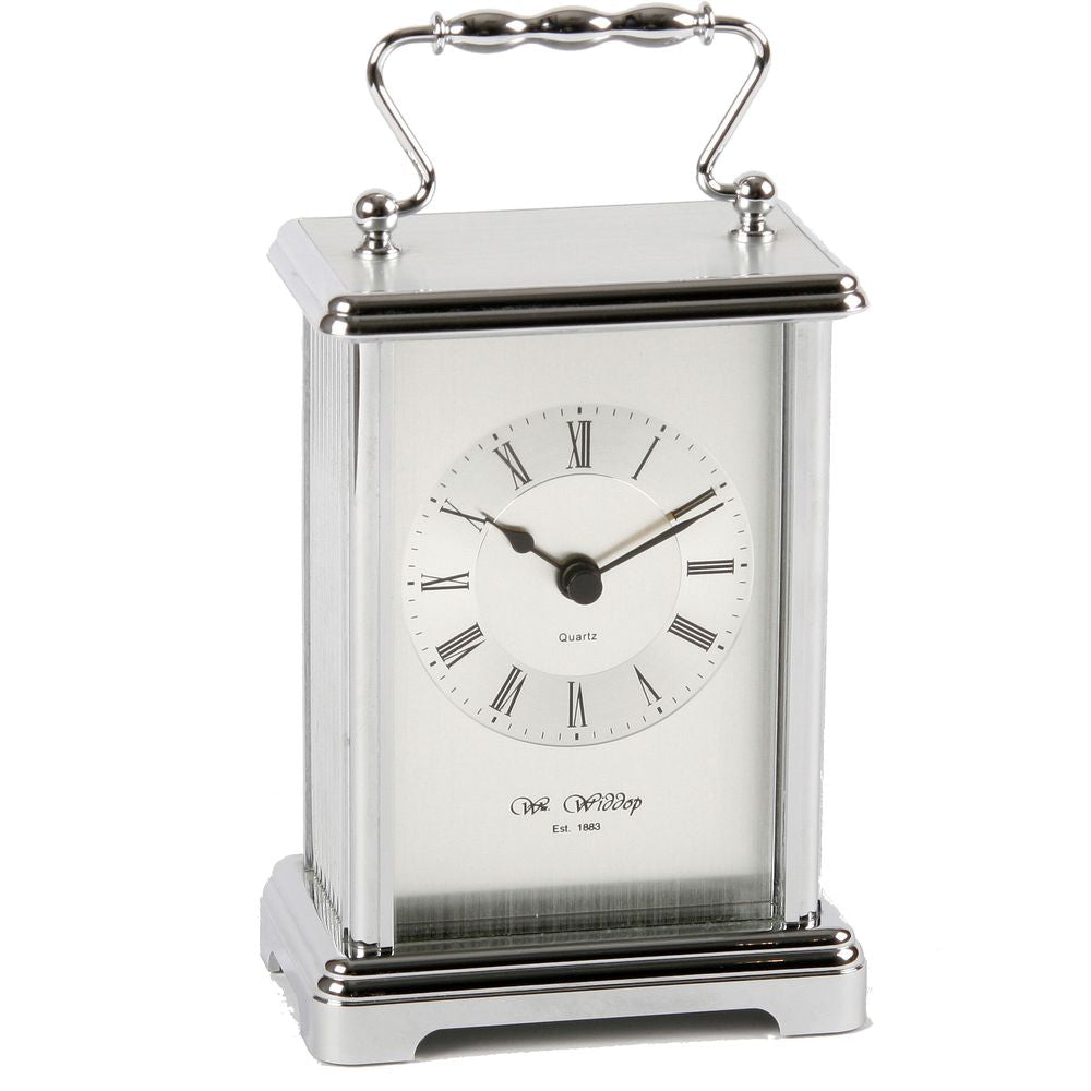 Silver colour Carriage Clock 9cm - TickTockClocks