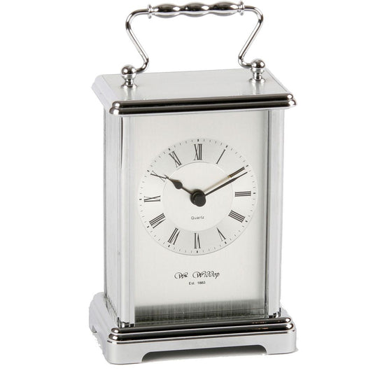 Silver colour Carriage Clock 9cm - TickTockClocks