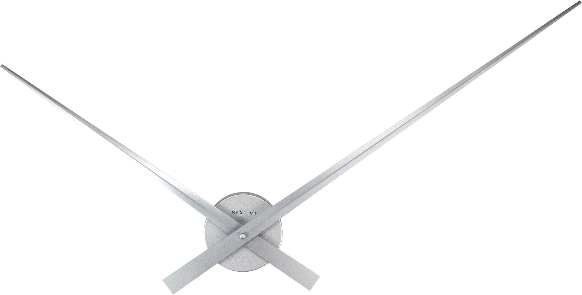 Silver Hands Wall Clock 85cm - TickTockClocks