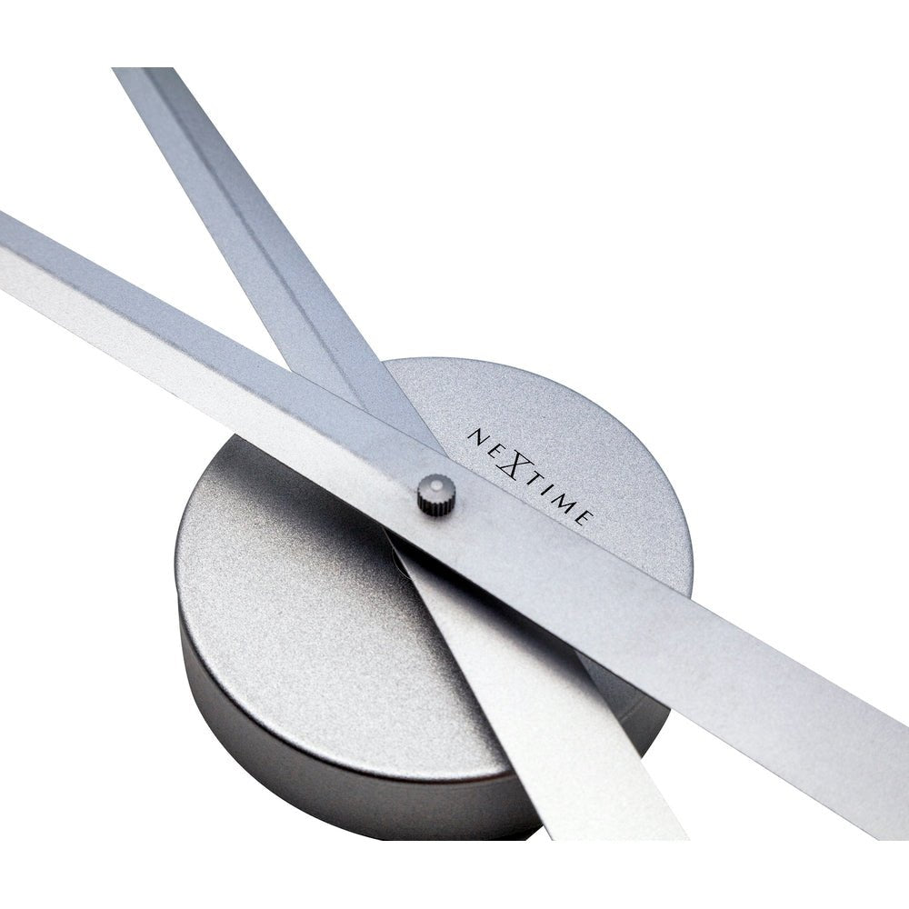 Silver Hands Wall Clock 85cm - TickTockClocks