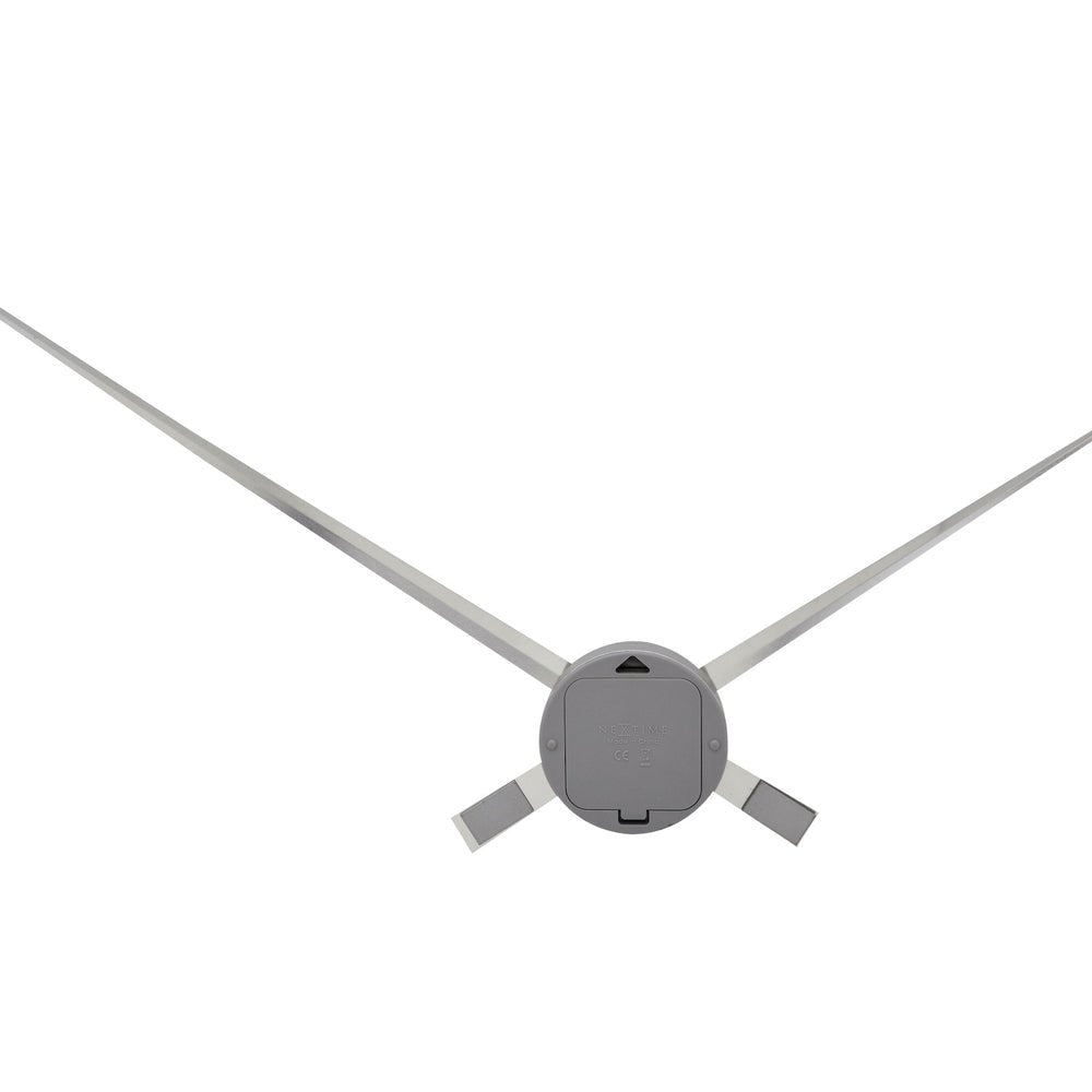 Silver Hands Wall Clock 85cm - TickTockClocks