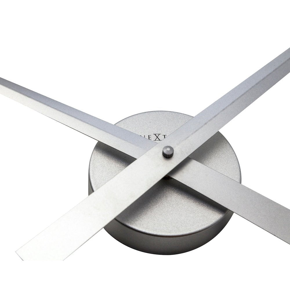 Silver Hands Wall Clock 85cm - TickTockClocks