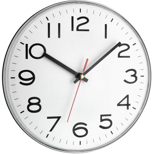 Silver Wall Clock 28cm - TickTockClocks