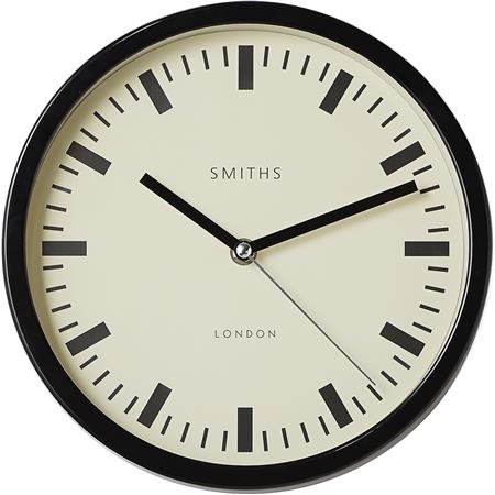Smiths Metal Wall Clock 25cm - TickTockClocks