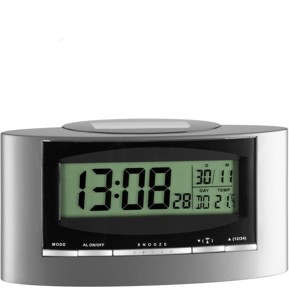 Solar Powered Alarm Clock 15.5cm - TickTockClocks