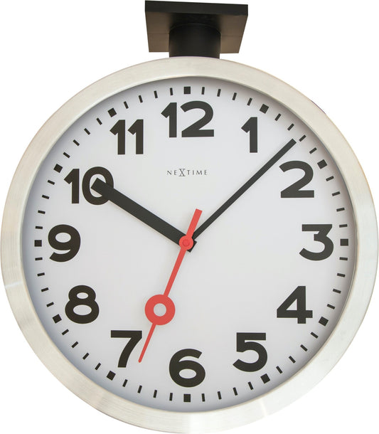 Station Double Wall Clock 36cm - TickTockClocks