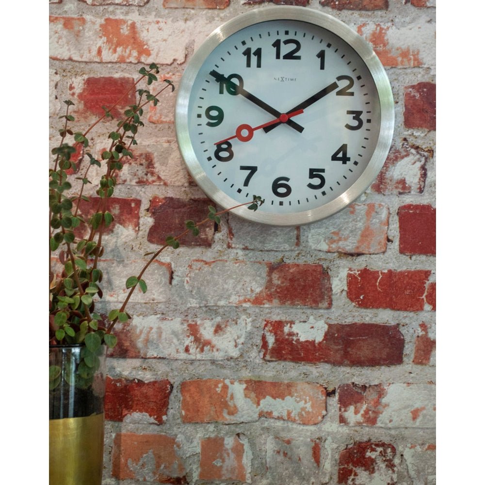 Station Numbers Wall Clock 19cm - TickTockClocks