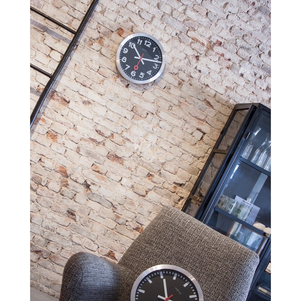 Station Numbers Wall Clock 35cm - TickTockClocks