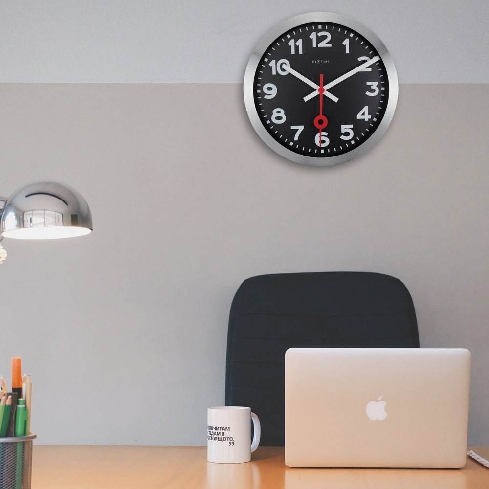 Station Numbers Wall Clock 35cm - TickTockClocks