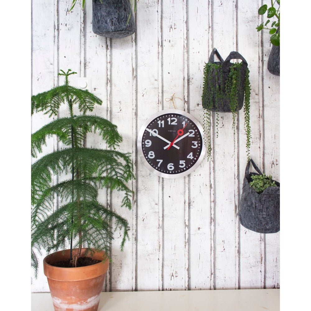 Station Numbers Wall Clock 35cm - TickTockClocks