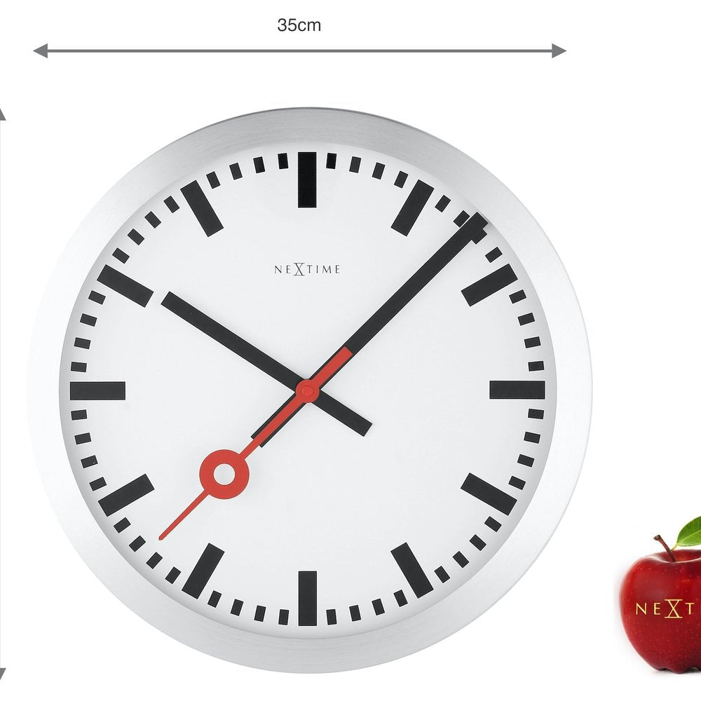 Station Stripe Wall Clock 34cm - TickTockClocks