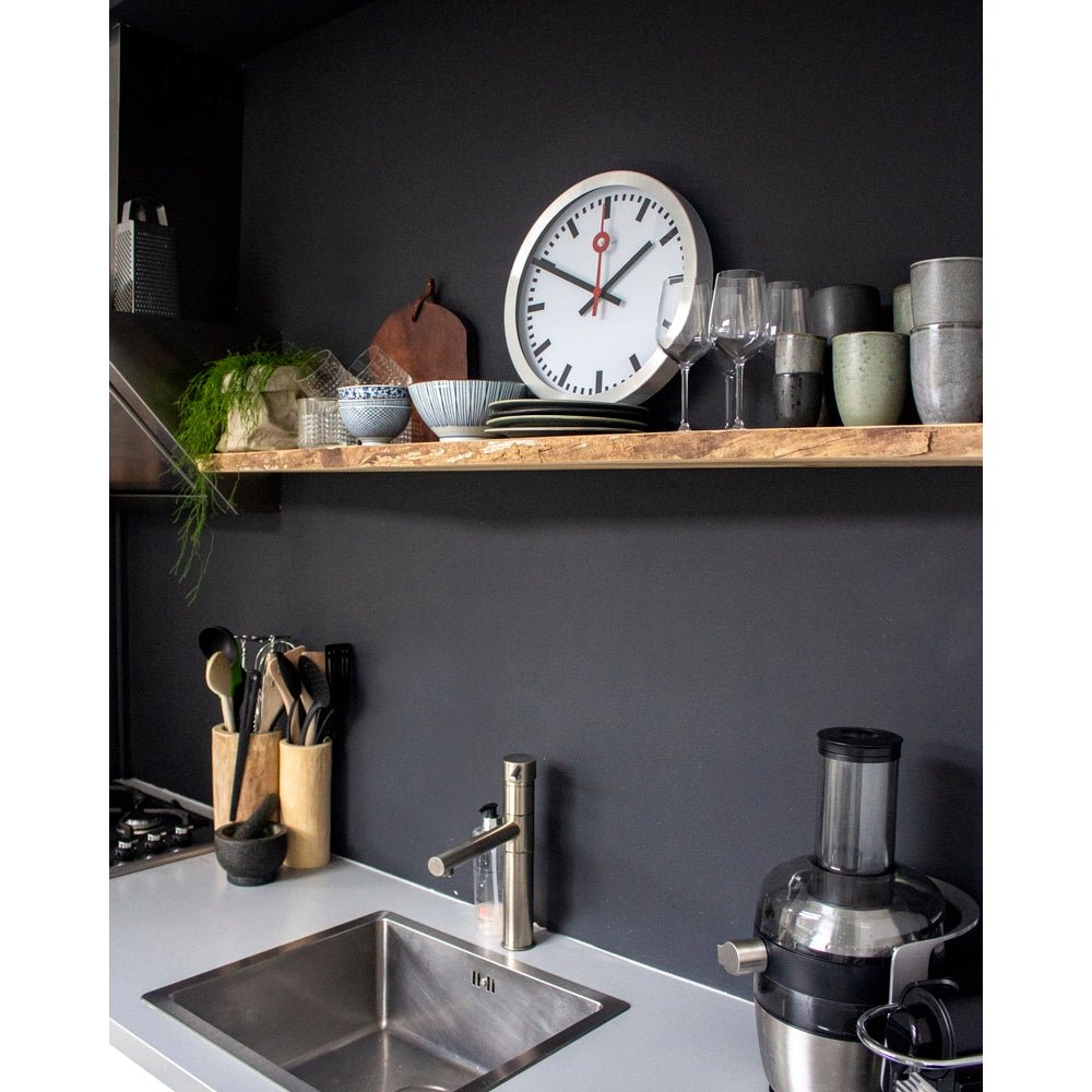 Station Stripe Wall Clock 34cm - TickTockClocks