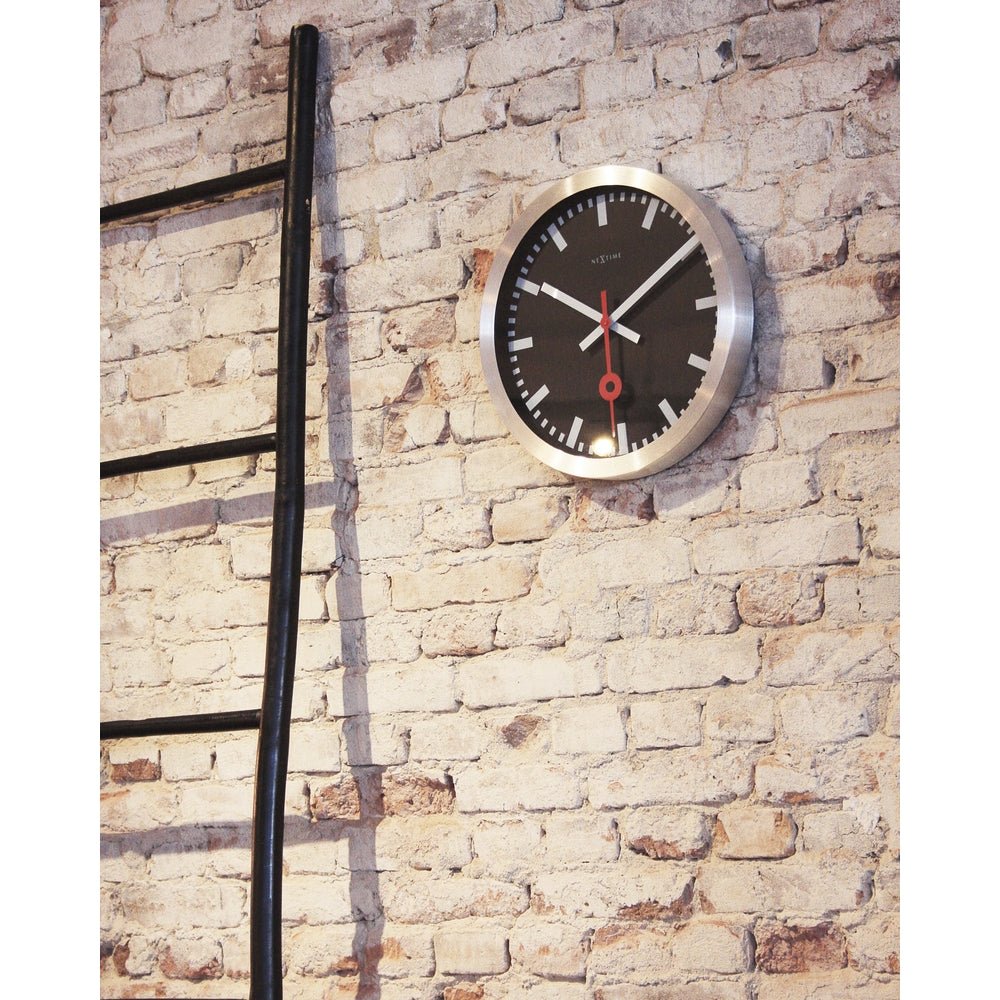 Station Stripe Wall Clock 35cm - TickTockClocks