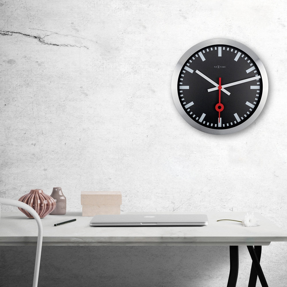 Station Stripe Wall Clock 35cm - TickTockClocks