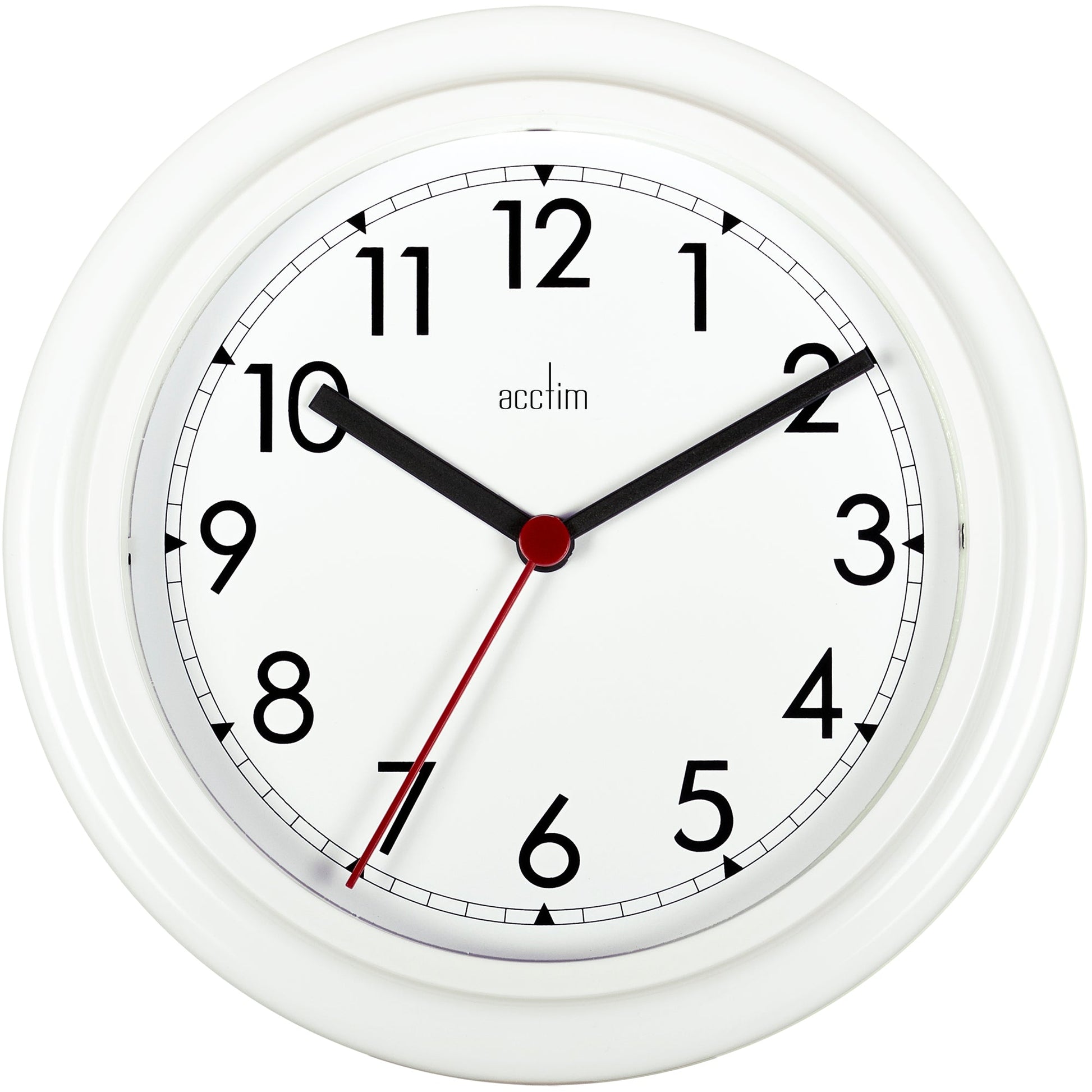 Stratford White Wall Clock 23cm - TickTockClocks