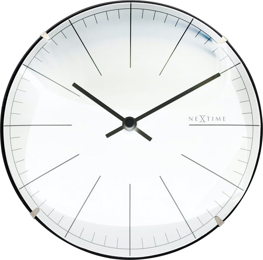 Stripe Mini Dome Wall Clock 20cm - TickTockClocks