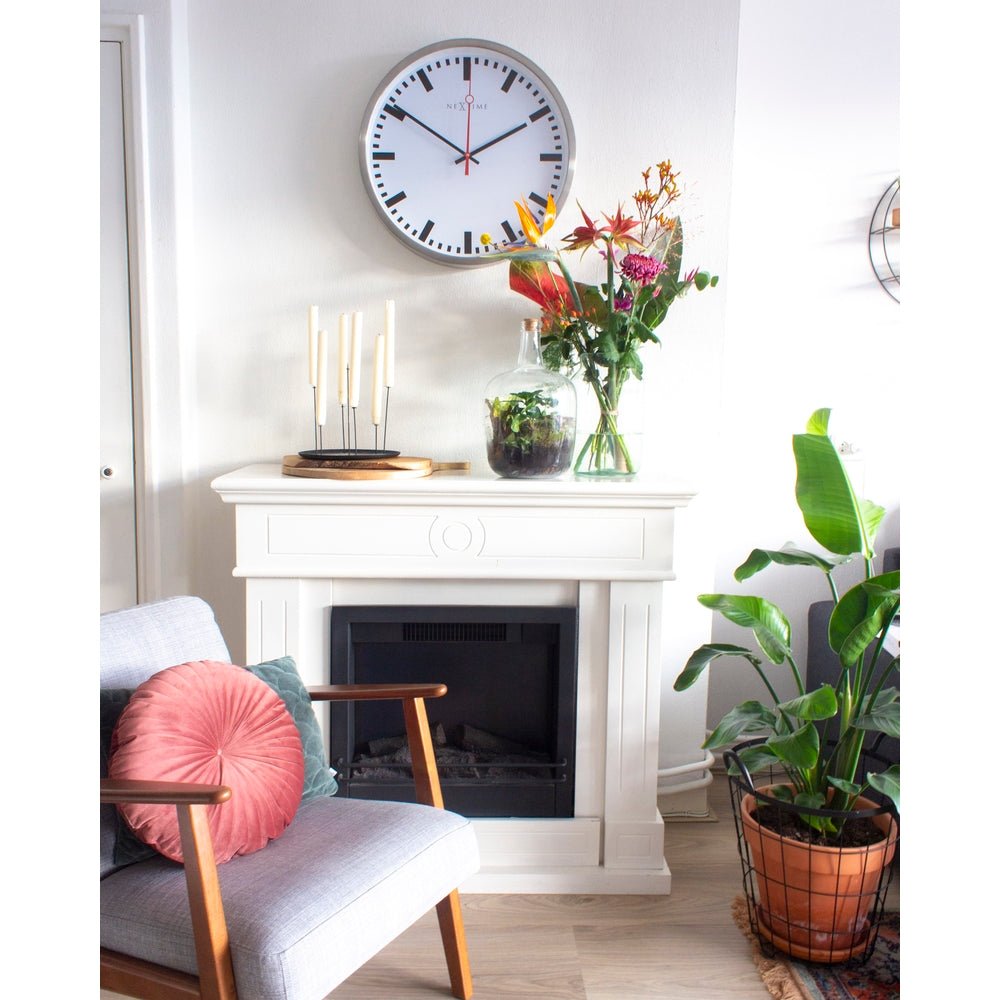 Super Station Numbers Wall Clock 55cm - TickTockClocks
