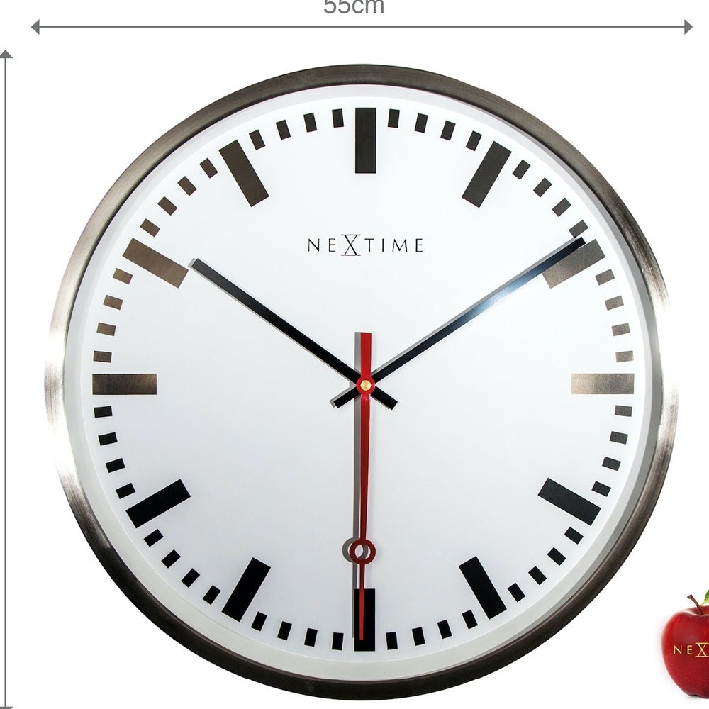 Super Station Numbers Wall Clock 55cm - TickTockClocks