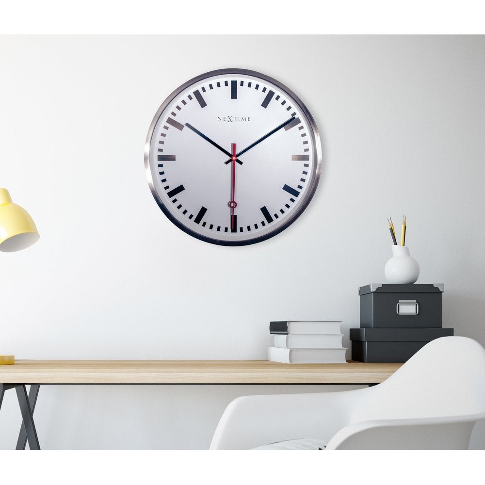 Super Station Numbers Wall Clock 55cm - TickTockClocks