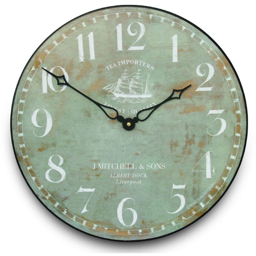Tea Importers Wall Clock 36cm - TickTockClocks