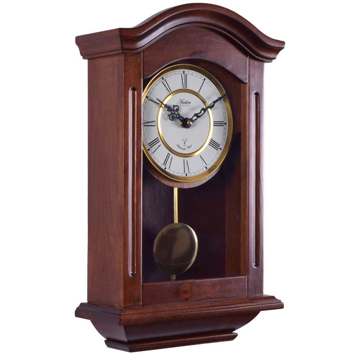 Thorncroft Crafted Wooden Carved Case Wall Clock - TickTockClocks