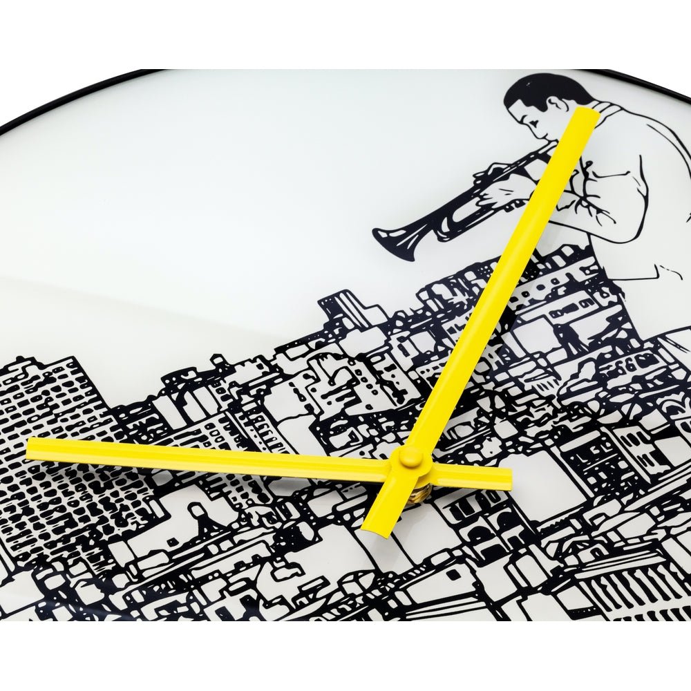 Trumpet City Wall Clock 40cm - TickTockClocks
