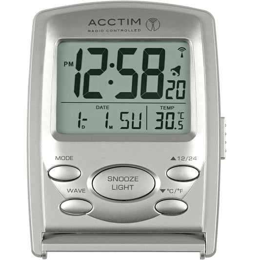 Vista Radio Controlled Digital Alarm Clock 9cm - TickTockClocks