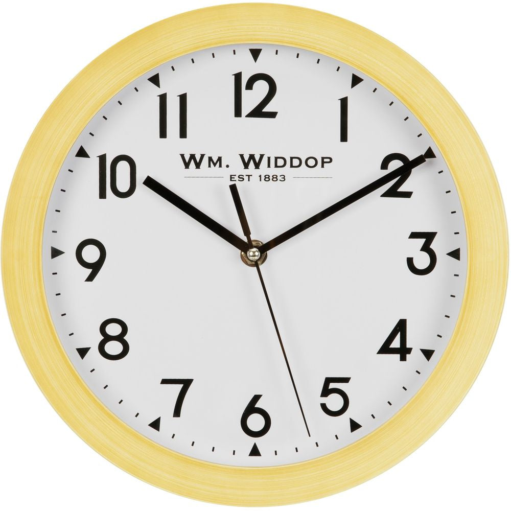 Round Wall Clock Wood Effect 25cm