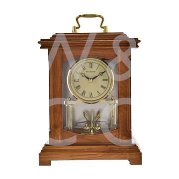 WOOD MANTEL CLOCK LANTERN STYLE WITH HANDLE