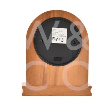 WILLIAM WIDDOP® Wooden Arched Mantel Clock