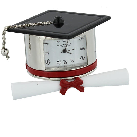 Miniature Clock Graduation Hat & Scroll