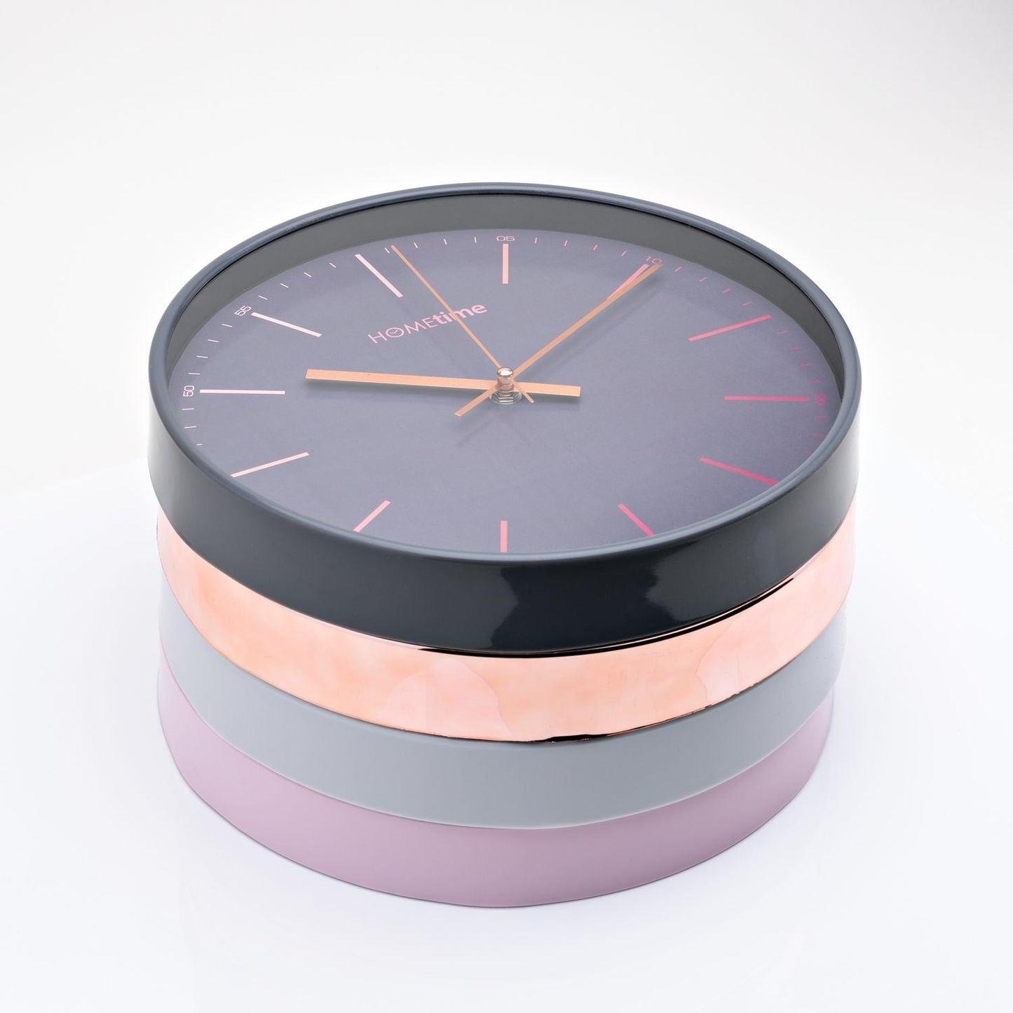 Wall Clock Black & Gold Case 30cm - TickTockClocks