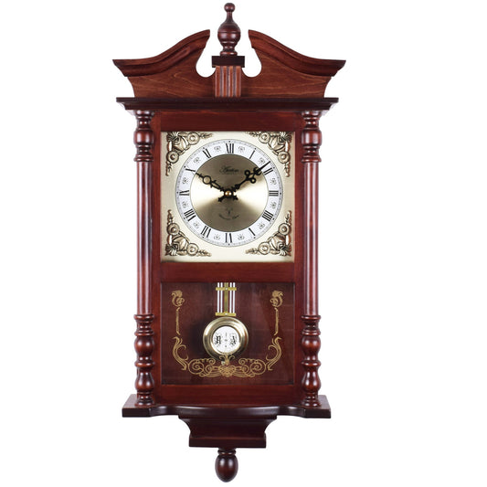 Westbury Radio Controlled Chiming Pendulum Clock 62.5cm - TickTockClocks