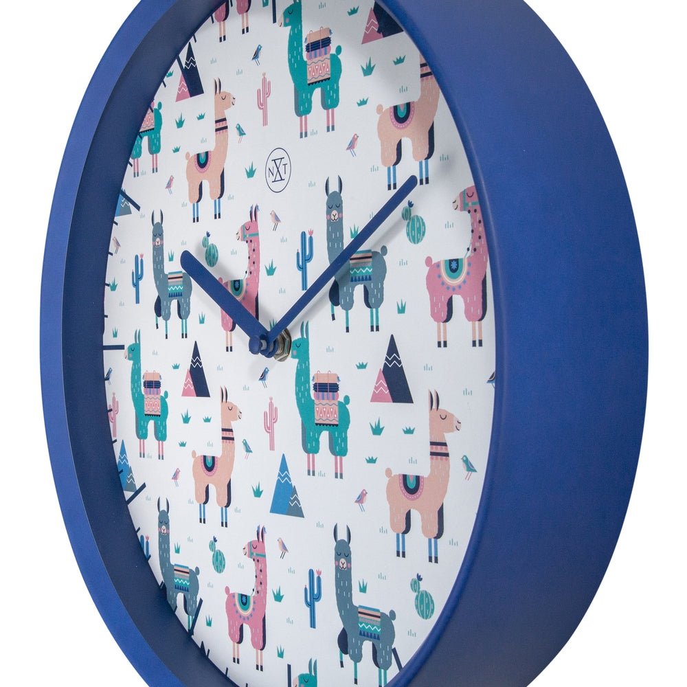 White Alpaca Wall Clock 30cm - TickTockClocks