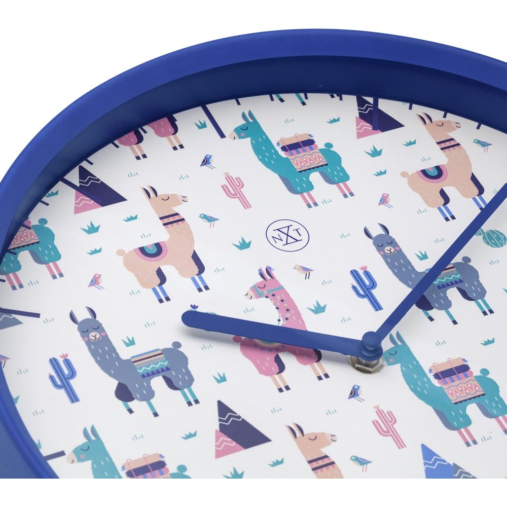 White Alpaca Wall Clock 30cm - TickTockClocks