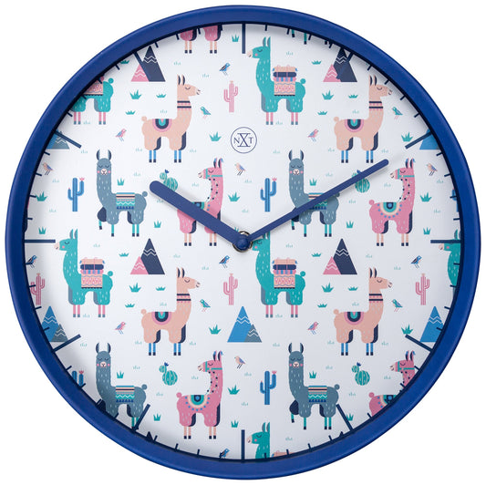 White Alpaca Wall Clock 30cm - TickTockClocks
