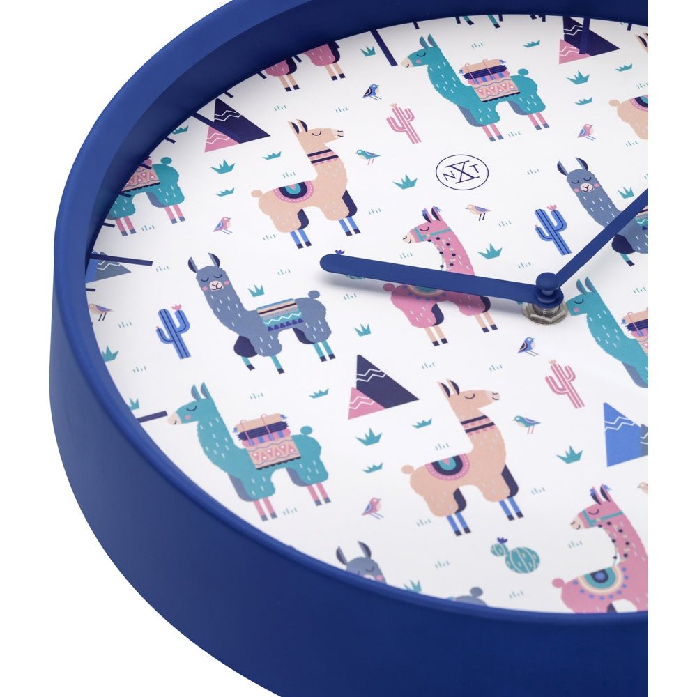 White Alpaca Wall Clock 30cm - TickTockClocks
