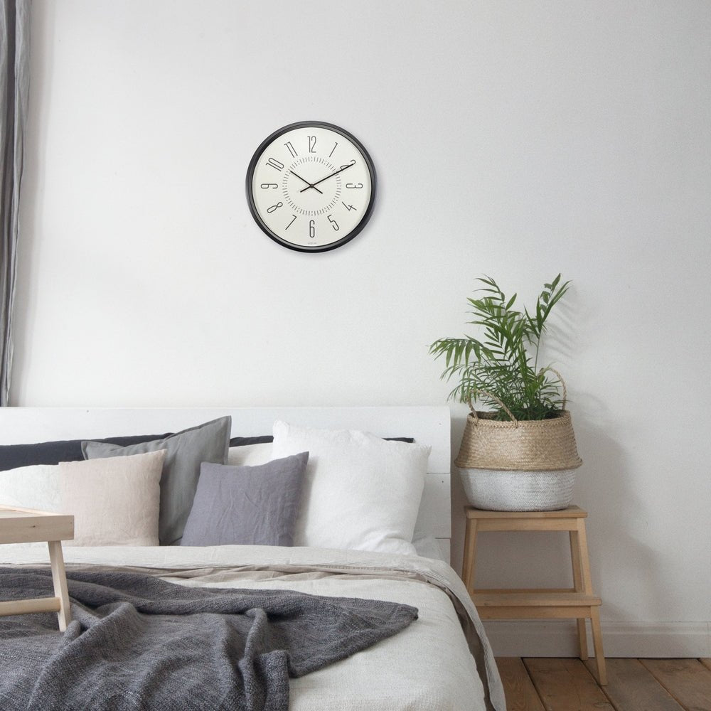White Luminous Wall Clock 35cm - TickTockClocks