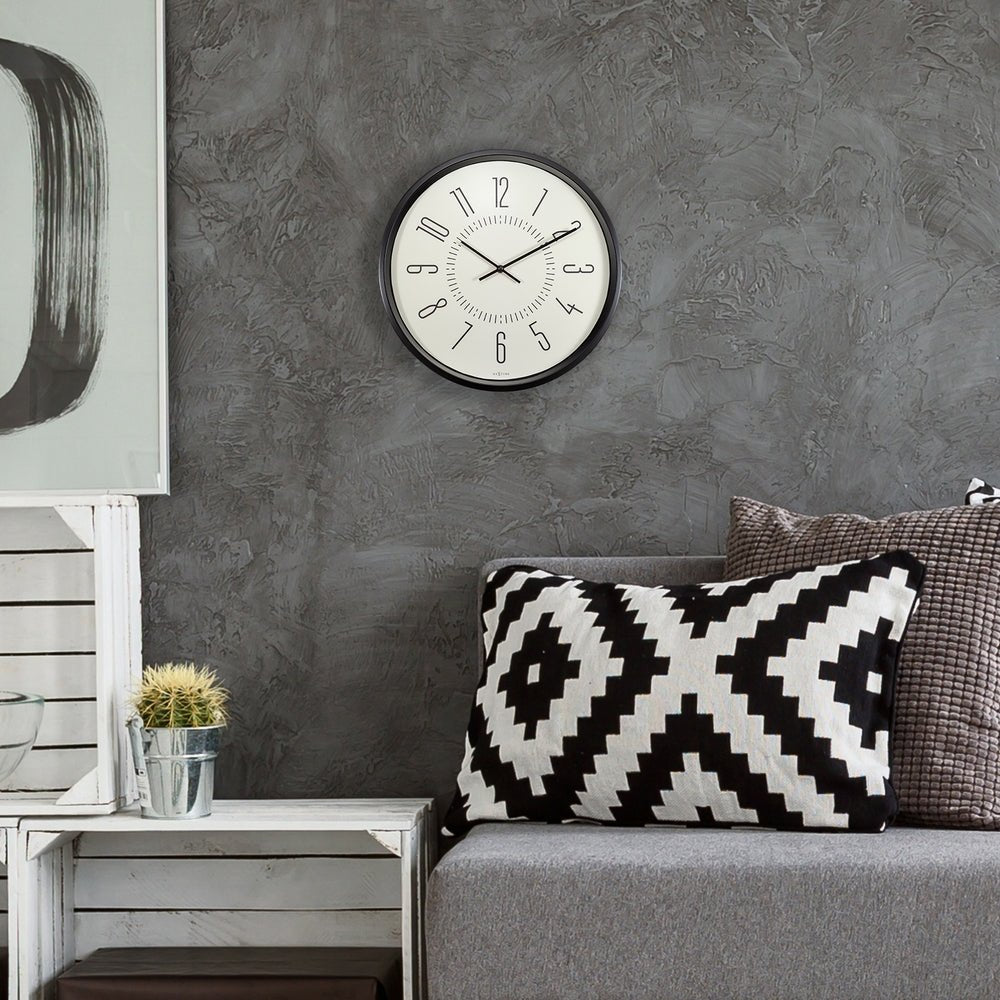White Luminous Wall Clock 35cm - TickTockClocks