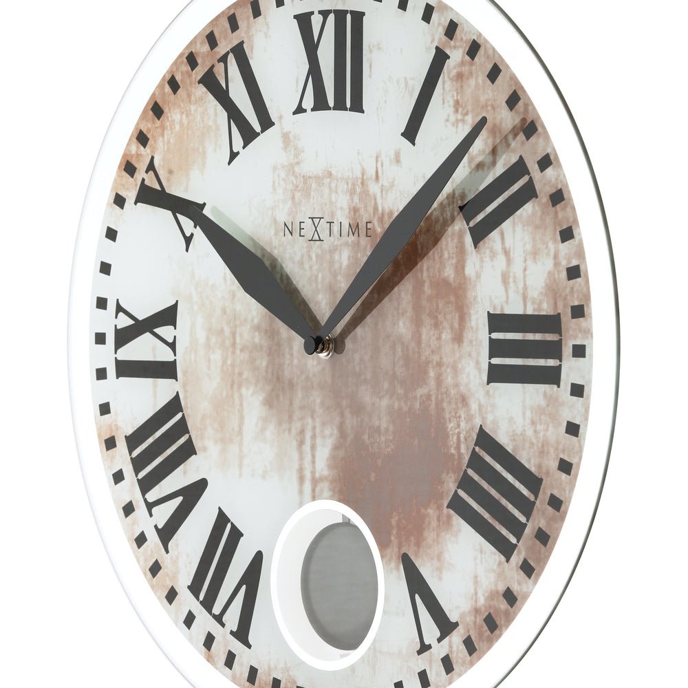 White Romana Wall Clock 43cm - TickTockClocks