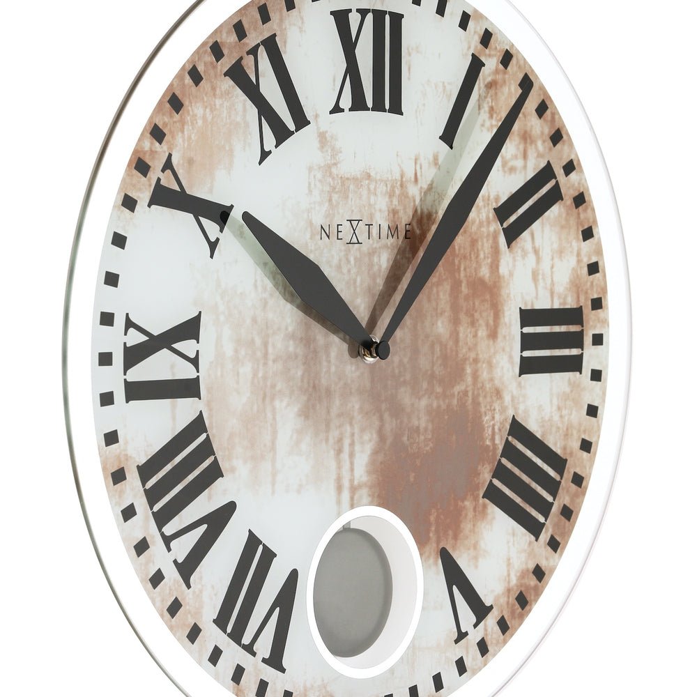 White Romana Wall Clock 43cm - TickTockClocks
