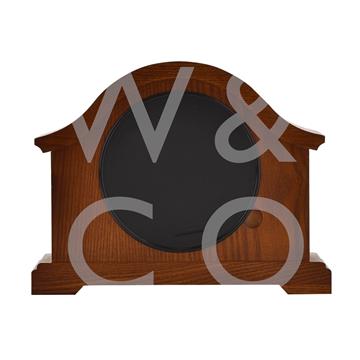 WILLIAM WIDDOP® Arched Mantel Clock - Walnut Effect - TickTockClocks