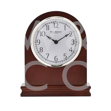 William Widdop Arched Walnut Mantel Clock - TickTockClocks