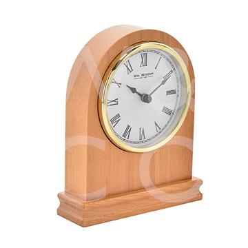 WILLIAM WIDDOP® Wooden Arched Mantel Clock - TickTockClocks