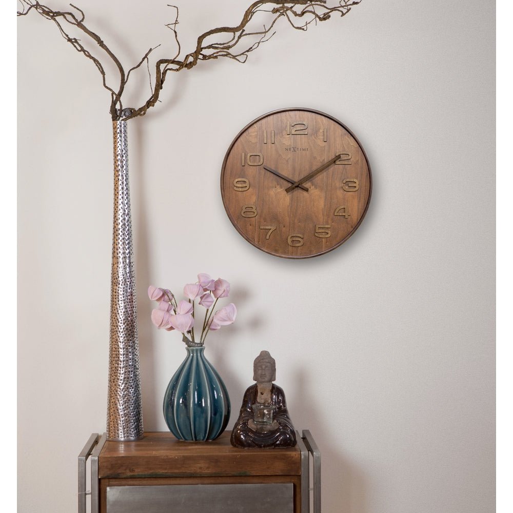 Wood Wood Wall Clock 35cm - TickTockClocks
